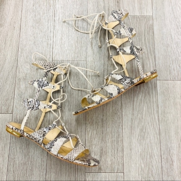 ERLINA SNAKESKIN GLADIATOR SANDAL - Picture 8 of 9
